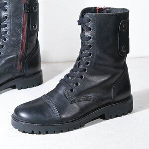Zadig & Voltaire Combat Moto Boots in Black - 38